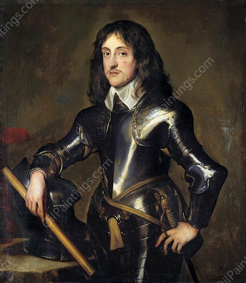 Portrait of Prince Charles Louis, Elector Palatine by Sir Anthony Van Dyck - Hand-Painted Oil Painting Reproduction