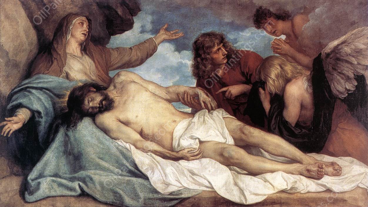 The Lamentation of Christ by Sir Anthony Van Dyck - Hand-Painted Oil Painting Reproduction