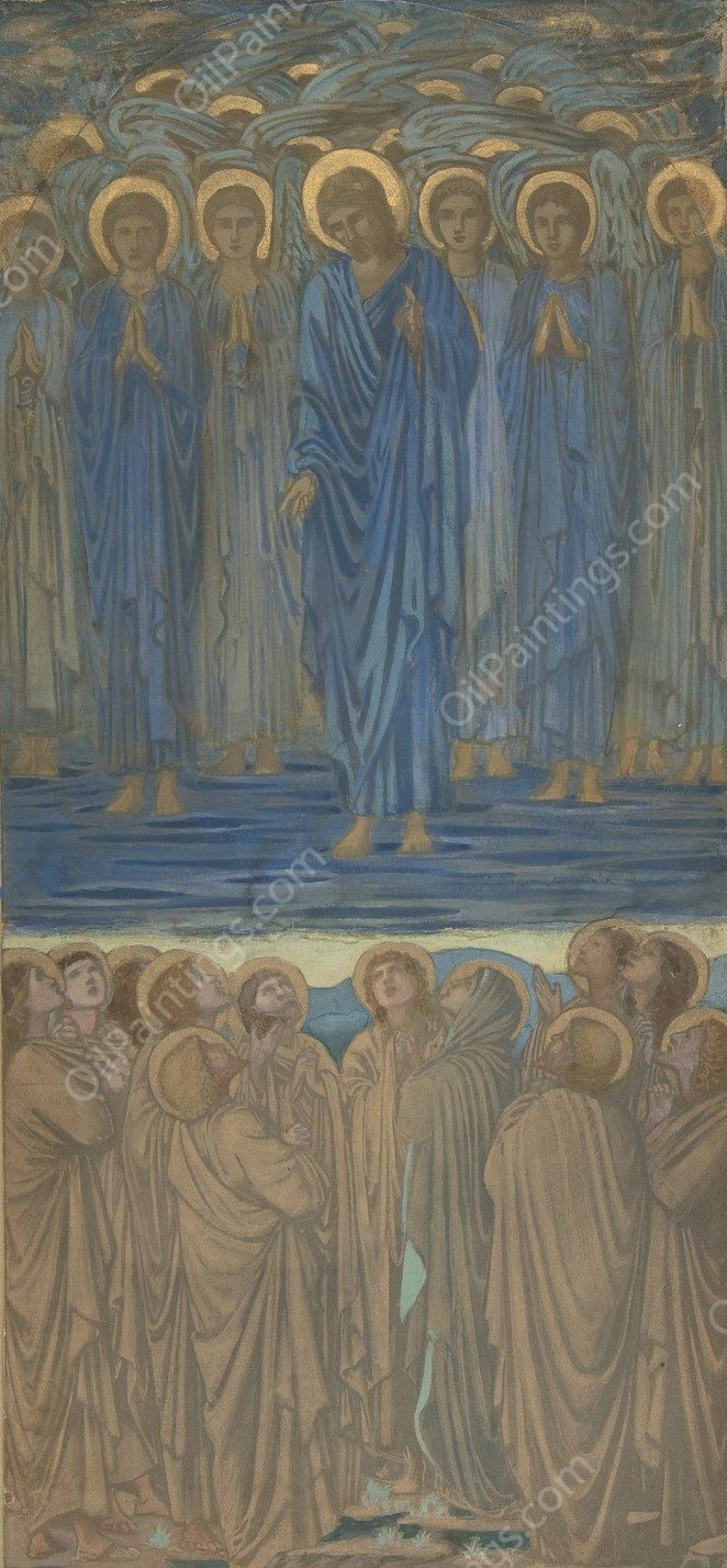 Ascension of Christ  by Sir Edward Coley Burne-Jones - Hand-Painted Oil Painting Reproduction