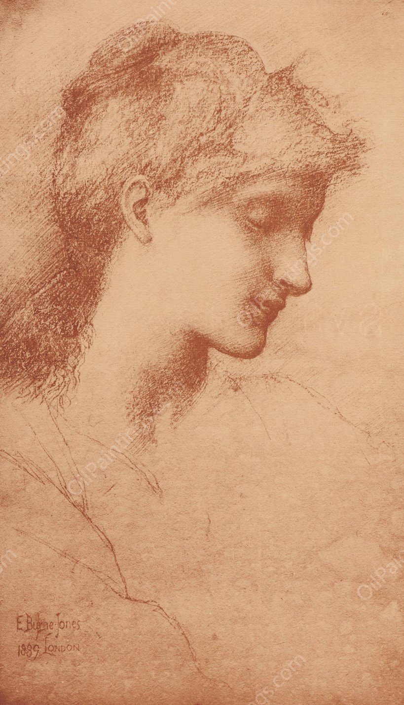 Beauty  by Sir Edward Coley Burne-Jones - Hand-Painted Oil Painting Reproduction