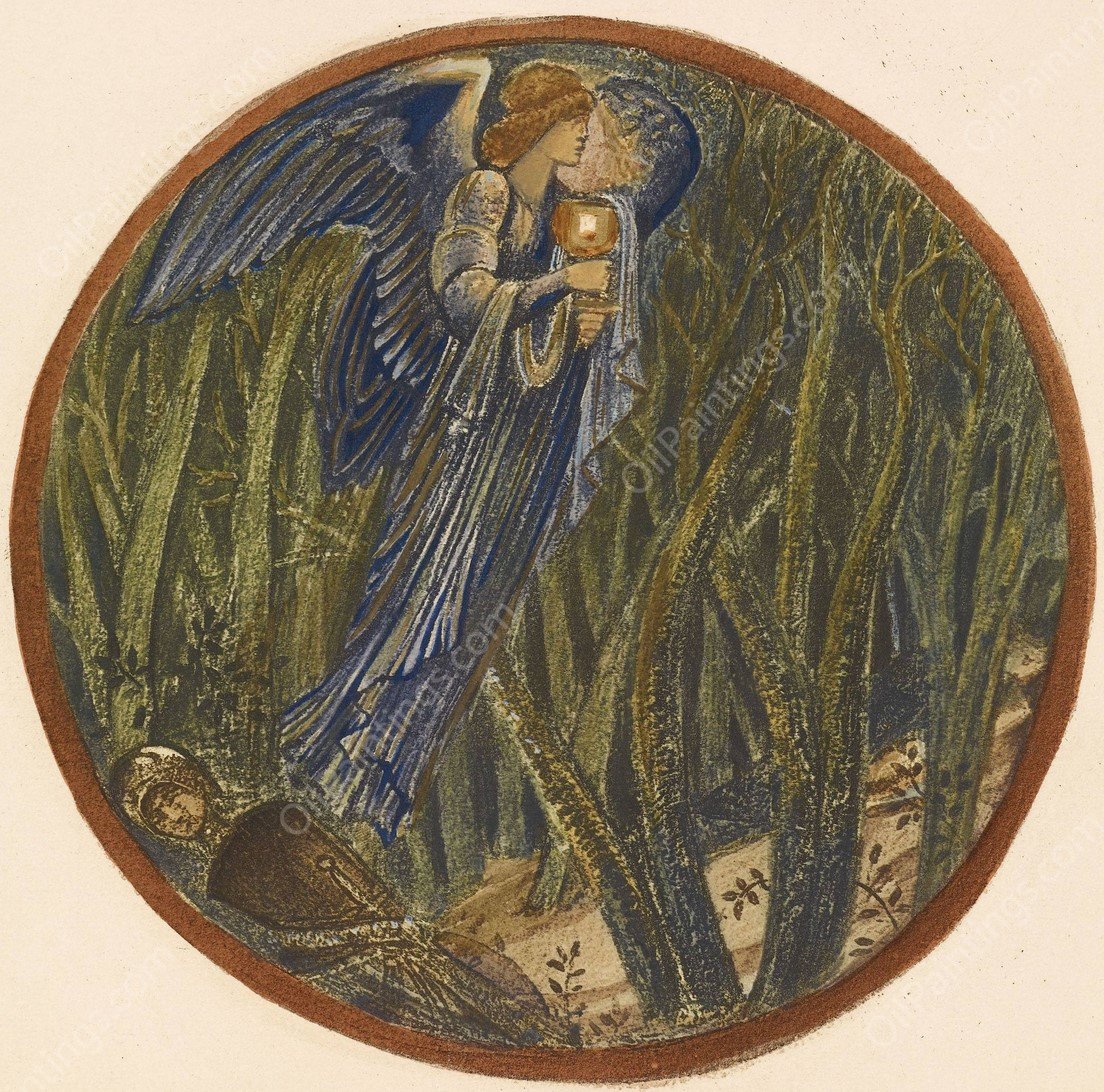 Golden Cup  by Sir Edward Coley Burne-Jones - Hand-Painted Oil Painting Reproduction
