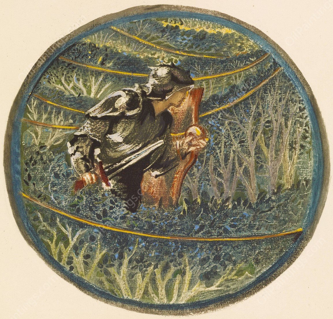 Golden Thread  by Sir Edward Coley Burne-Jones - Hand-Painted Oil Painting Reproduction