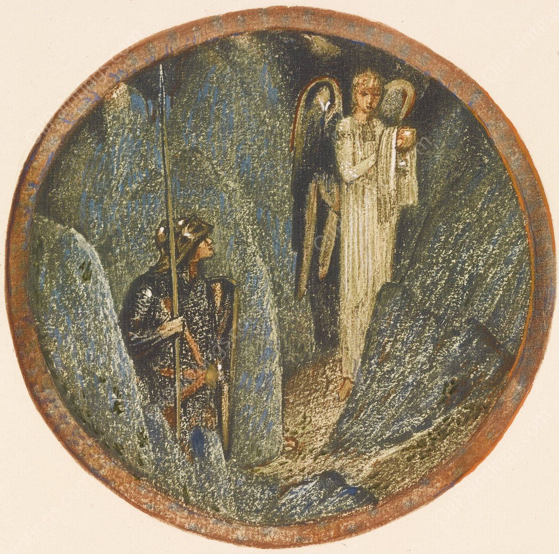 Honour's Prize  by Sir Edward Coley Burne-Jones - Hand-Painted Oil Painting Reproduction