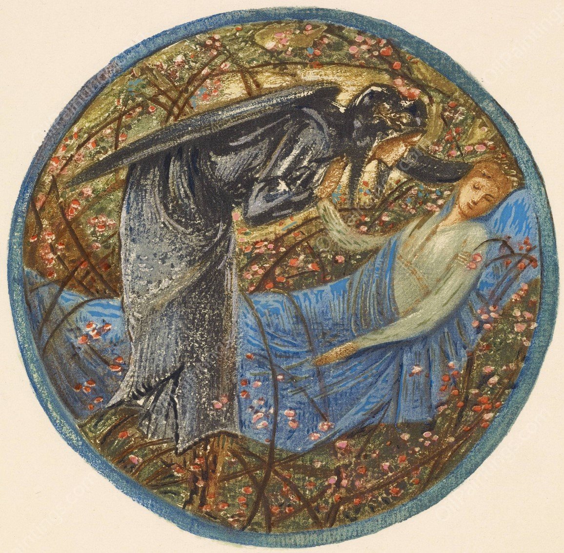 Wake, Dearest  by Sir Edward Coley Burne-Jones - Hand-Painted Oil Painting Reproduction