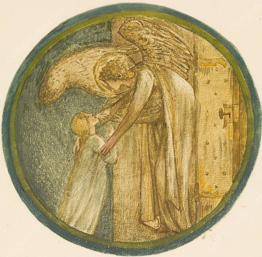 Welcome to the House  by Sir Edward Coley Burne-Jones - Hand-Painted Oil Painting Reproduction