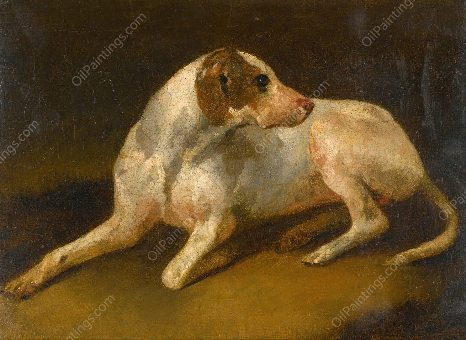 Alert by Sir Edwin Henry Landseer - Hand-Painted Oil Painting Reproduction