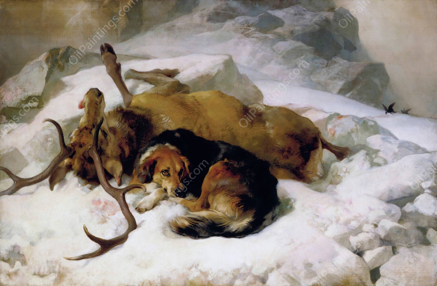 Chevy  by Sir Edwin Henry Landseer - Hand-Painted Oil Painting Reproduction