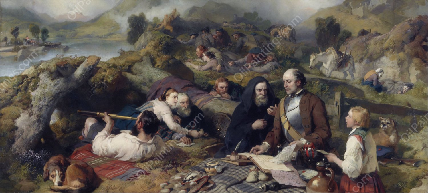 Rent-day in the Wilderness by Sir Edwin Henry Landseer - Hand-Painted Oil Painting Reproduction