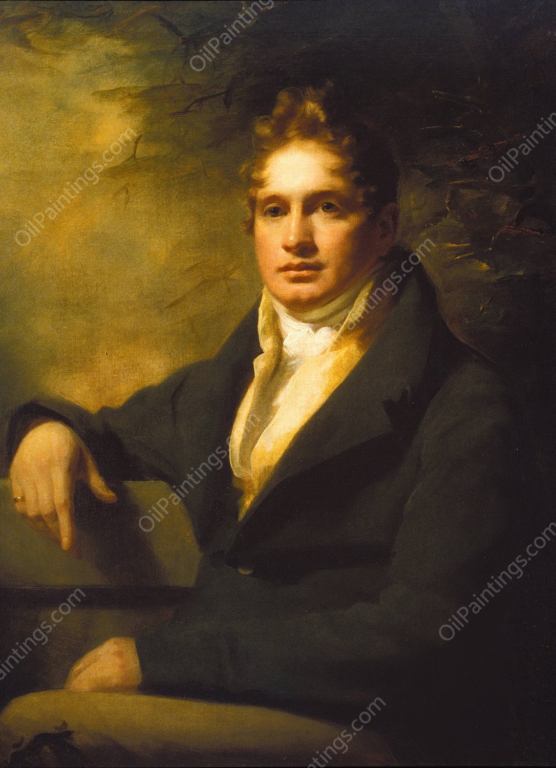 Alexander Murray, 8th Baron Elibank  by Sir Henry Raeburn - Hand-Painted Oil Painting Reproduction