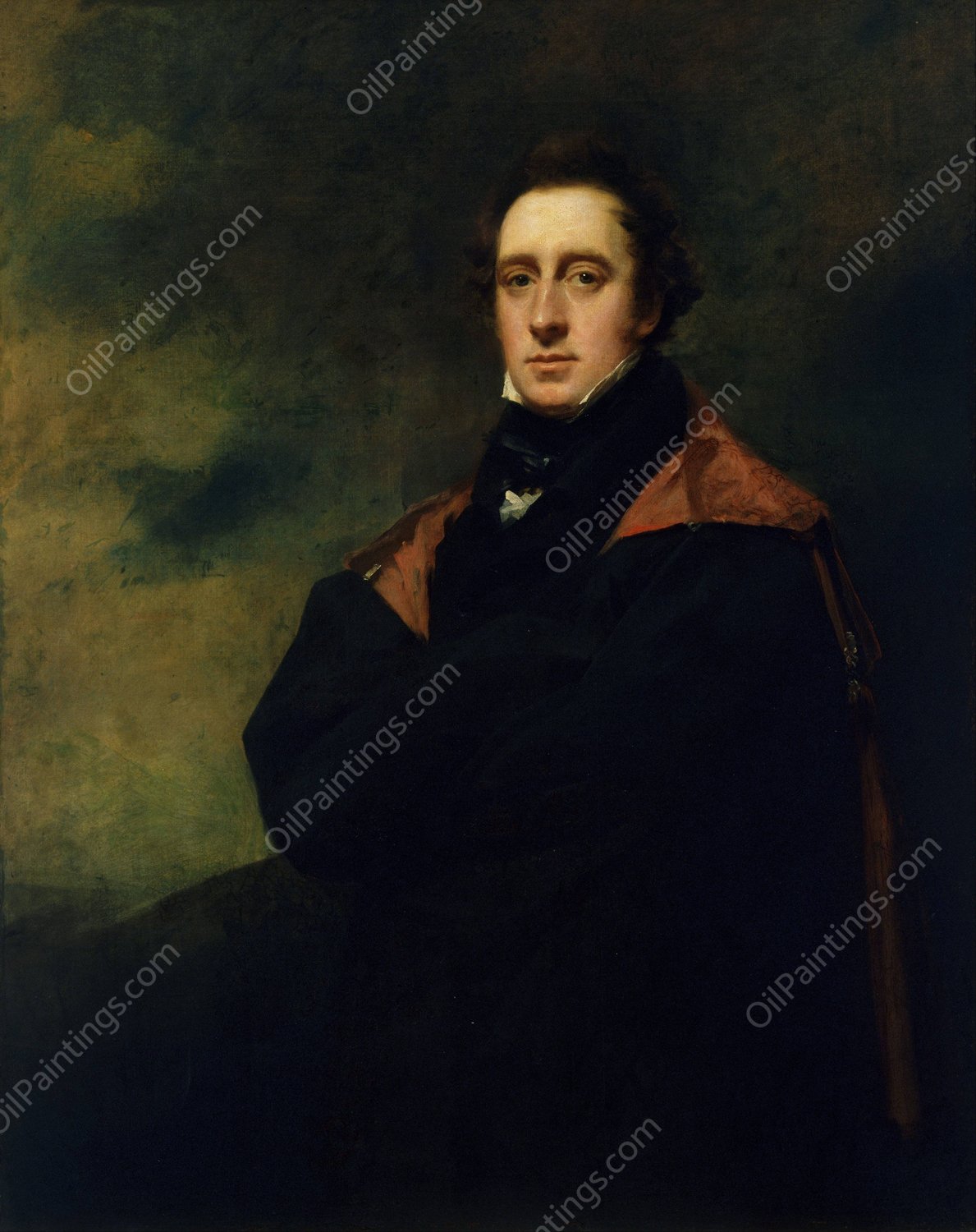 Andrew Spottiswoode  by Sir Henry Raeburn - Hand-Painted Oil Painting Reproduction