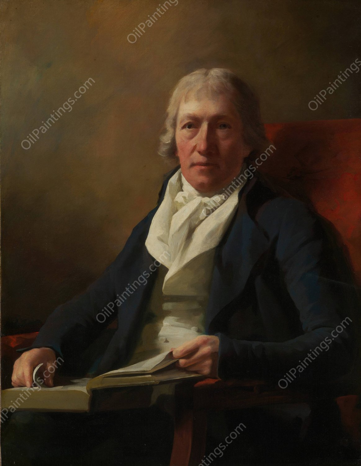James Johnston of Straiton  by Sir Henry Raeburn - Hand-Painted Oil Painting Reproduction