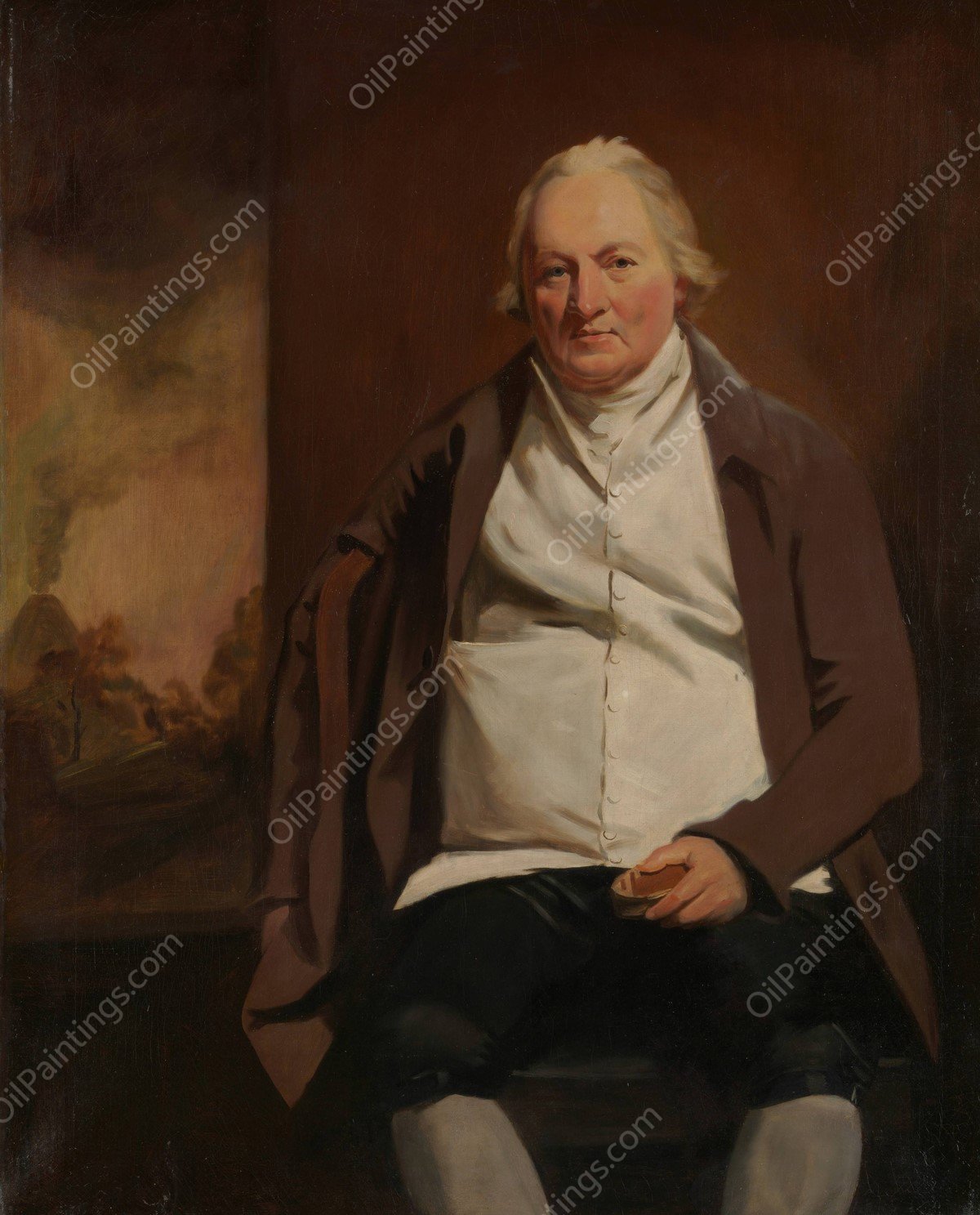 John Gray  by Sir Henry Raeburn - Hand-Painted Oil Painting Reproduction