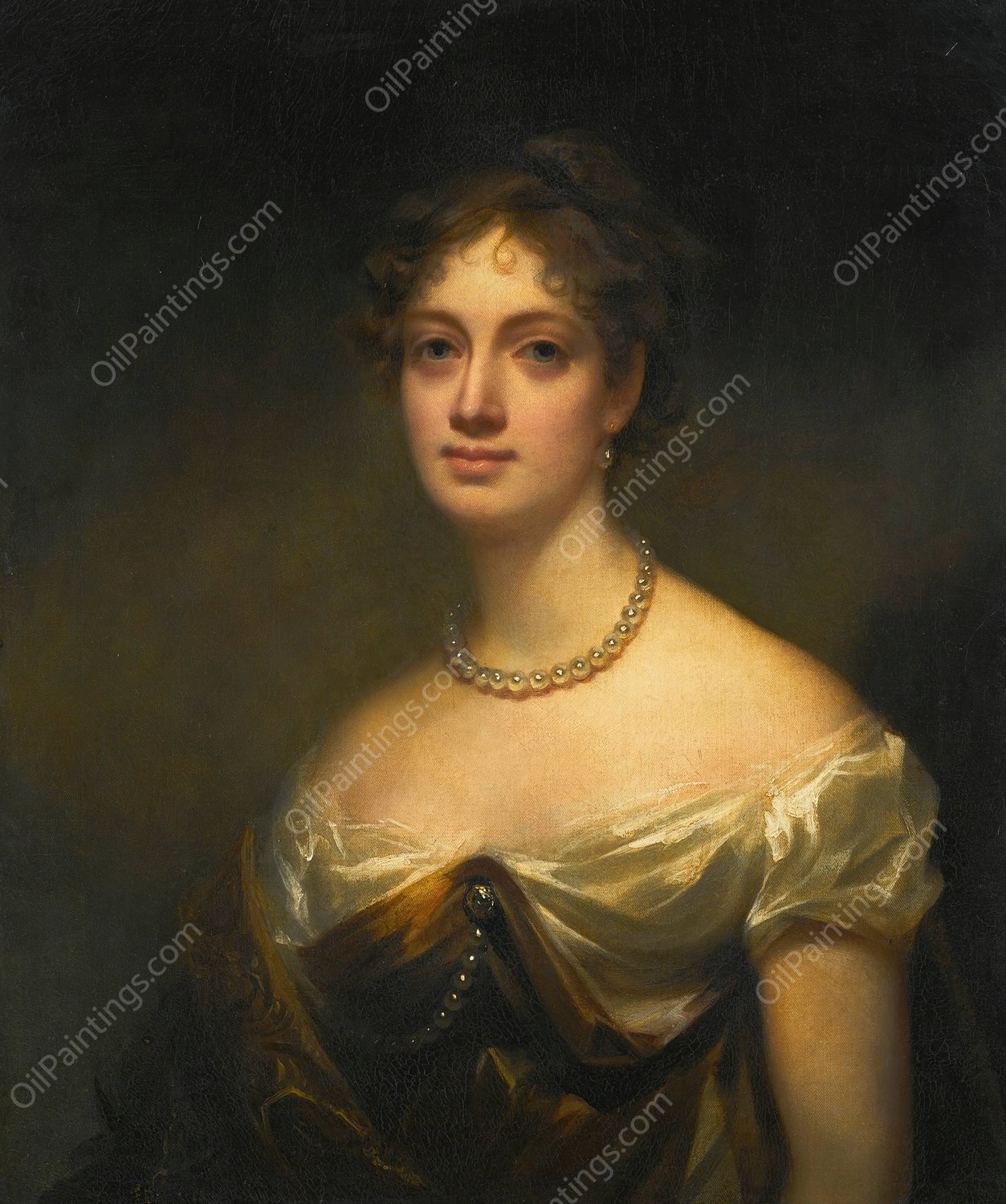 Portrait Of Anne Blair Maconochie Welwood Of Garvock, Lady Meadowbank  by Sir Henry Raeburn - Hand-Painted Oil Painting Reproduction