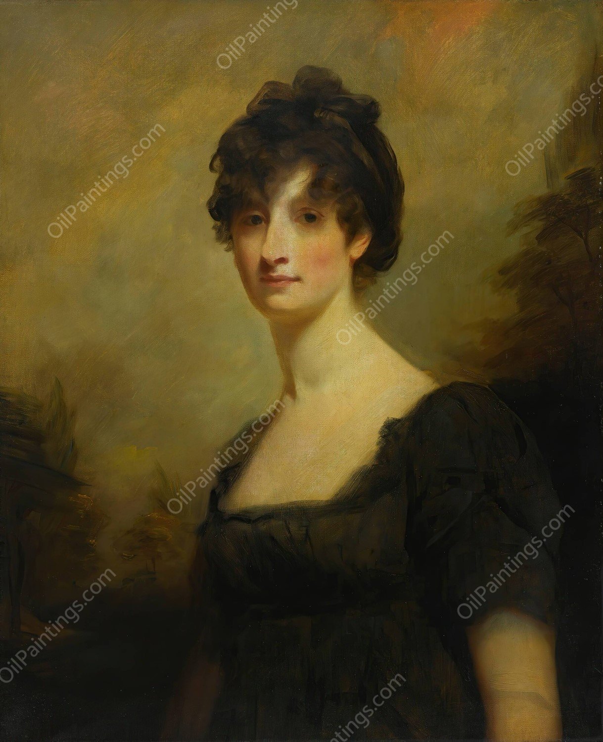 Portrait Of Mrs. Blair by Sir Henry Raeburn - Hand-Painted Oil Painting Reproduction