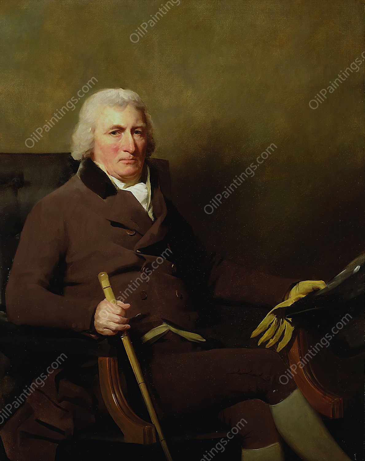 Portrait of Sir Patrick Inglis, Baronet of Sunnyside  by Sir Henry Raeburn - Hand-Painted Oil Painting Reproduction