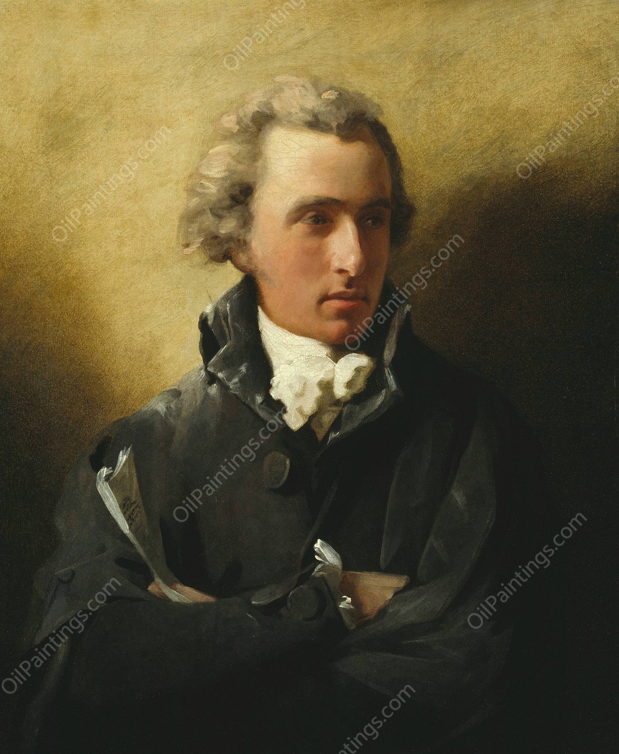 Robert Brown of Newhall  by Sir Henry Raeburn - Hand-Painted Oil Painting Reproduction