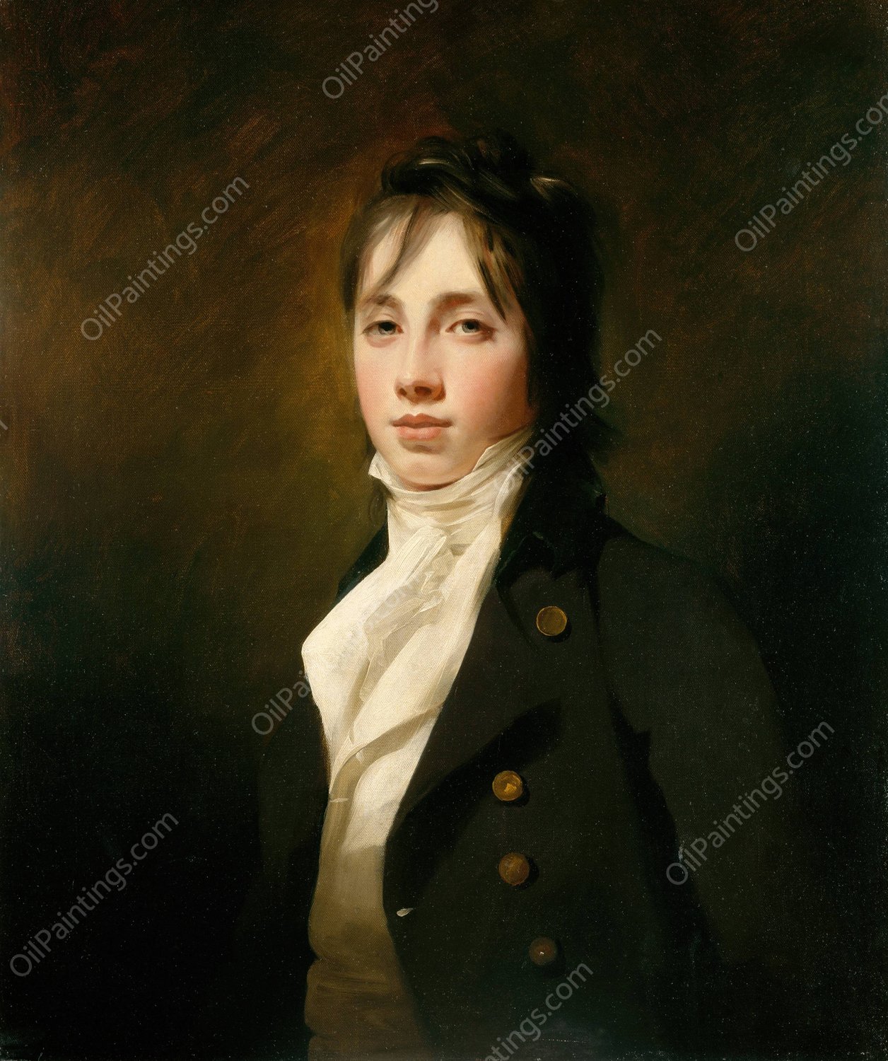 William Fraser of Reelig  by Sir Henry Raeburn - Hand-Painted Oil Painting Reproduction