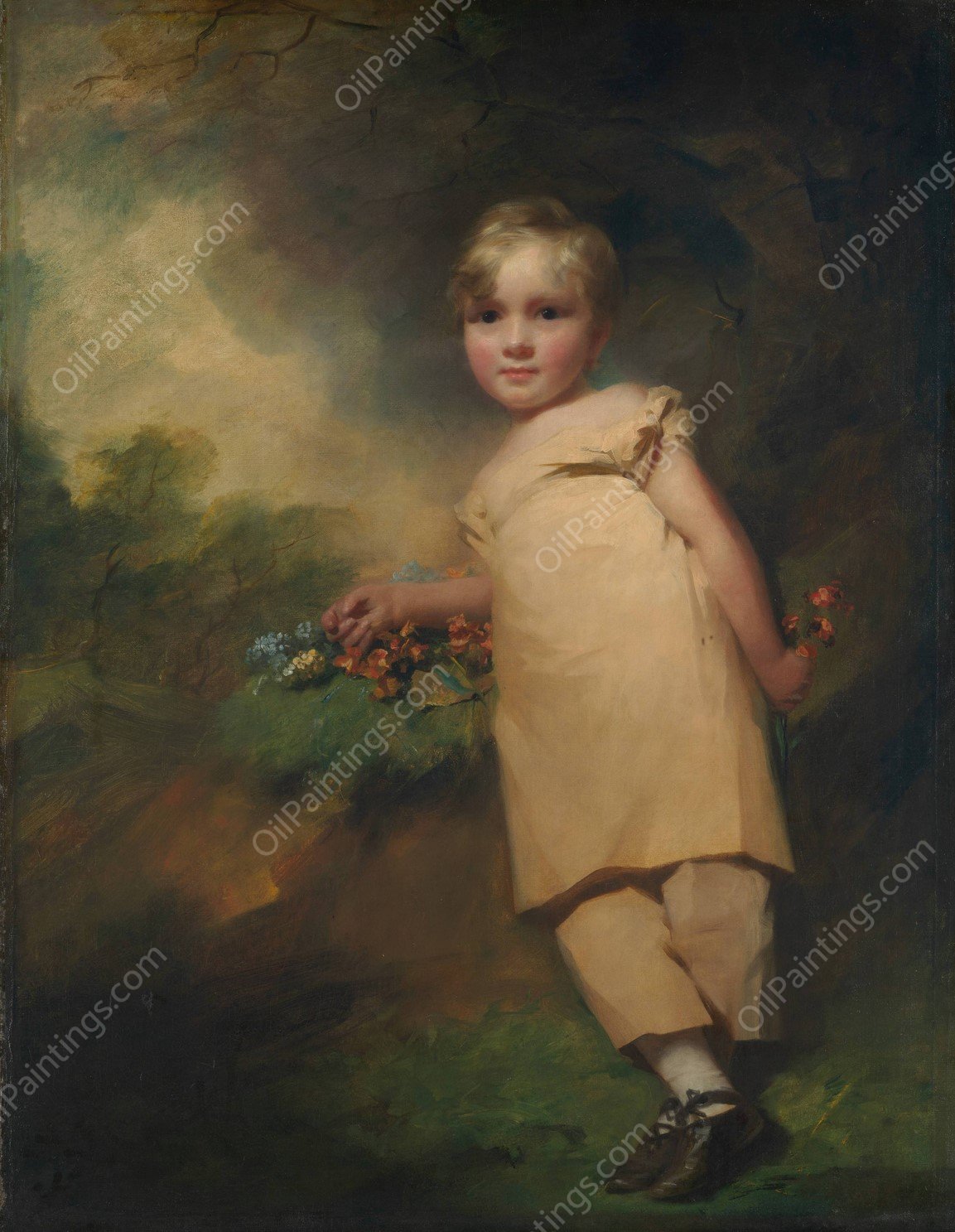 William Scott-Elliot of Arkleton  by Sir Henry Raeburn - Hand-Painted Oil Painting Reproduction