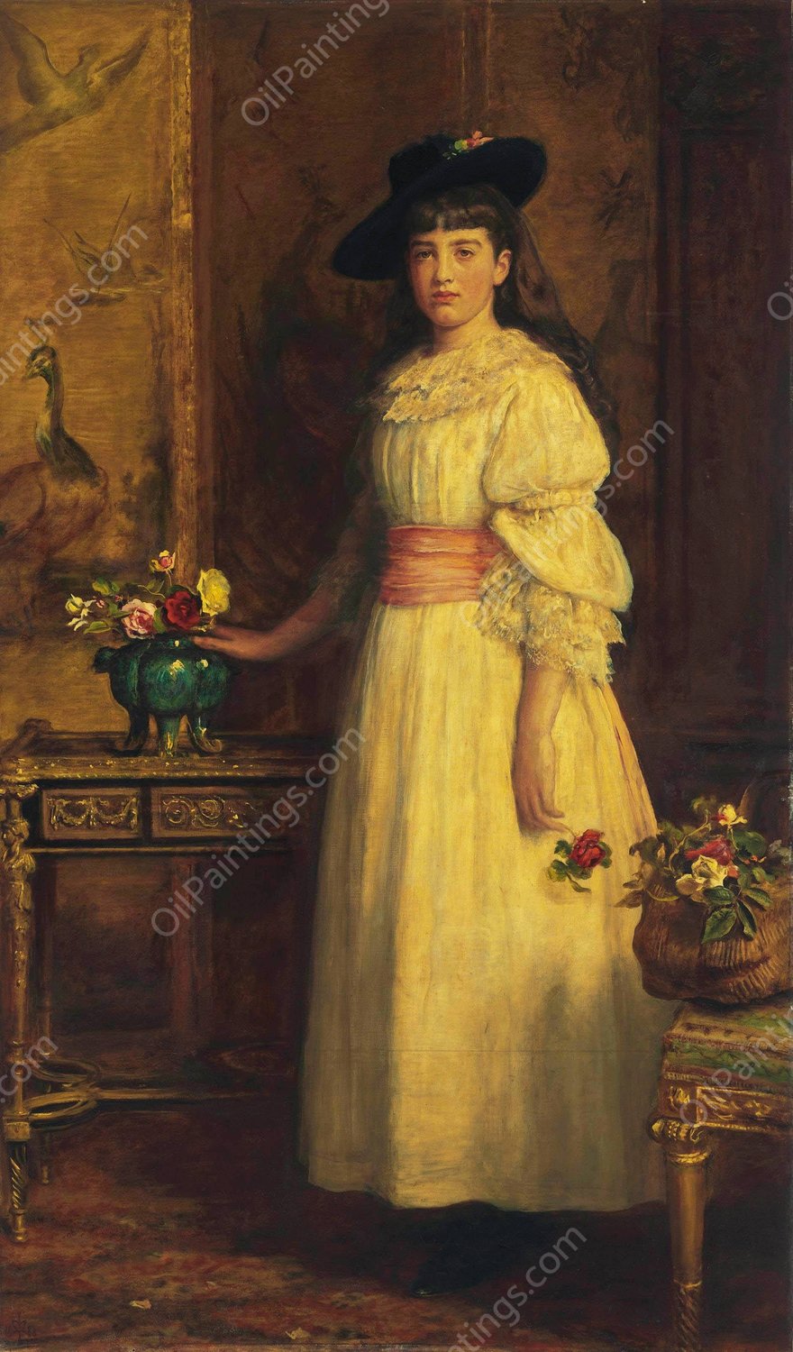 Miss Gertrude Vanderbilt by Sir John Everett Millais - Hand-Painted Oil Painting Reproduction