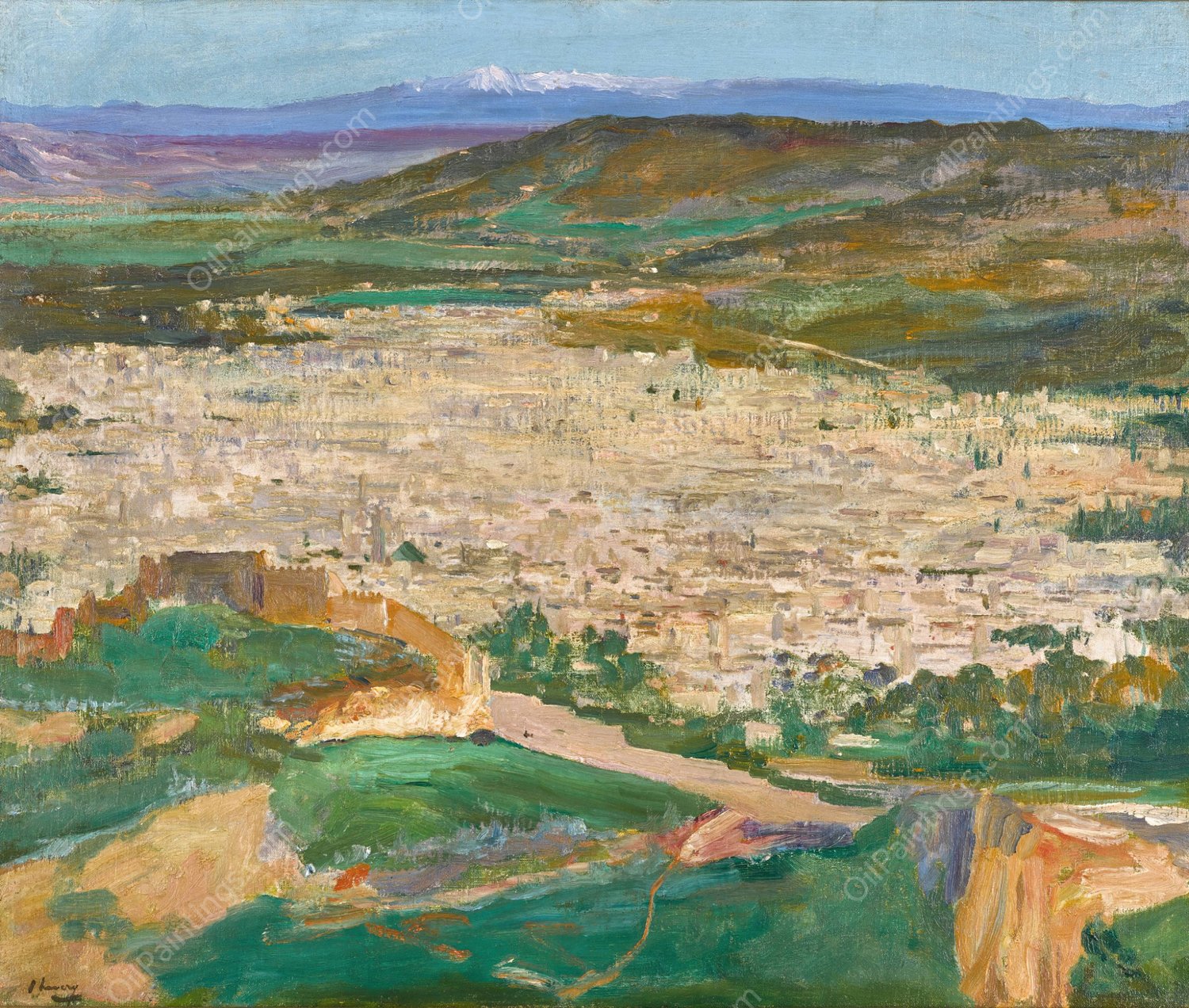 A View of Fez  by Sir John Lavery - Hand-Painted Oil Painting Reproduction