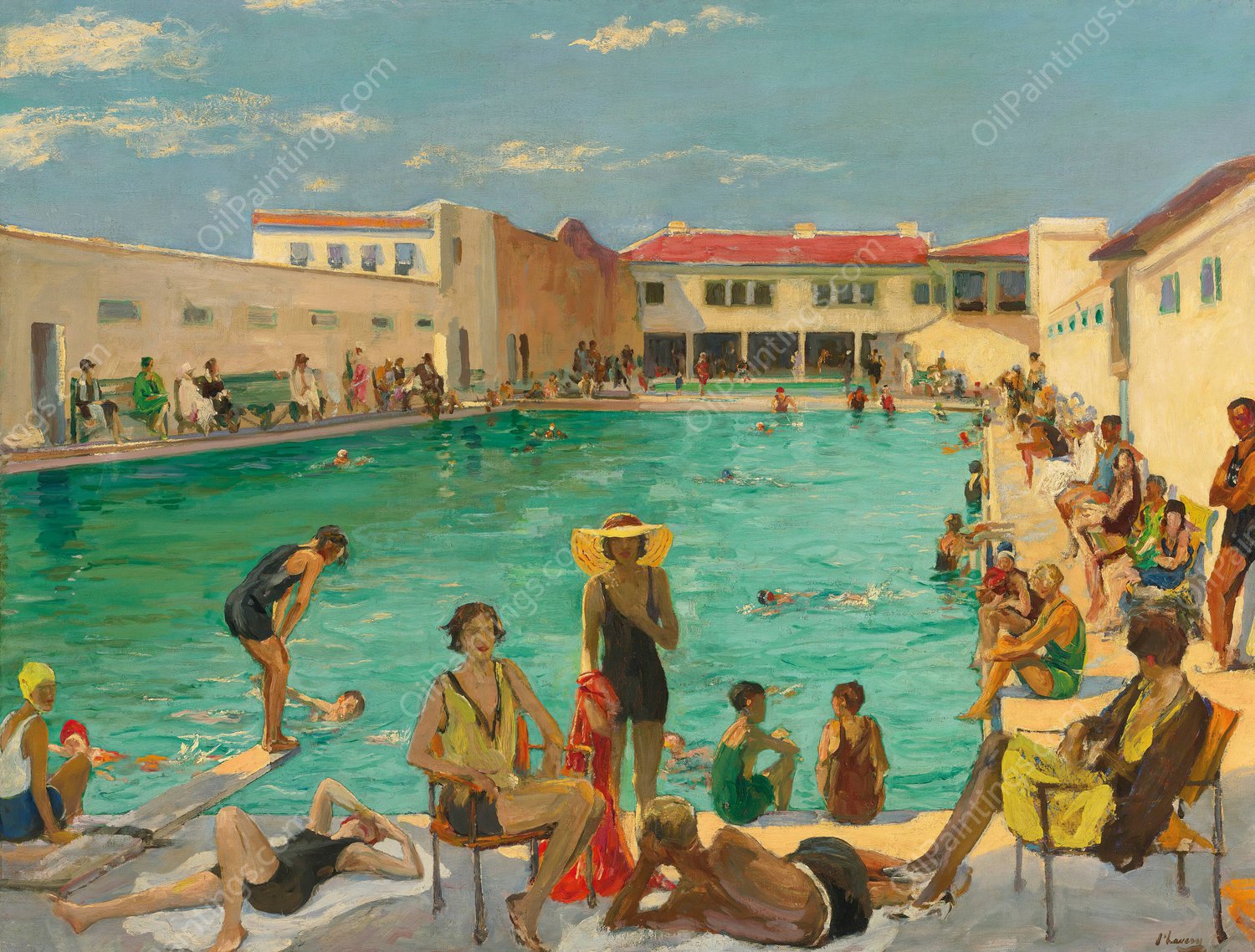Winter In Florida by Sir John Lavery - Hand-Painted Oil Painting Reproduction