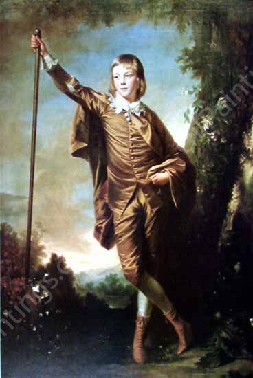 Brown Boy by Sir Joshua Reynolds - Hand-Painted Oil Painting Reproduction