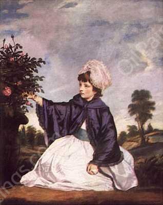 Lady Caroline Howard by Sir Joshua Reynolds - Hand-Painted Oil Painting Reproduction