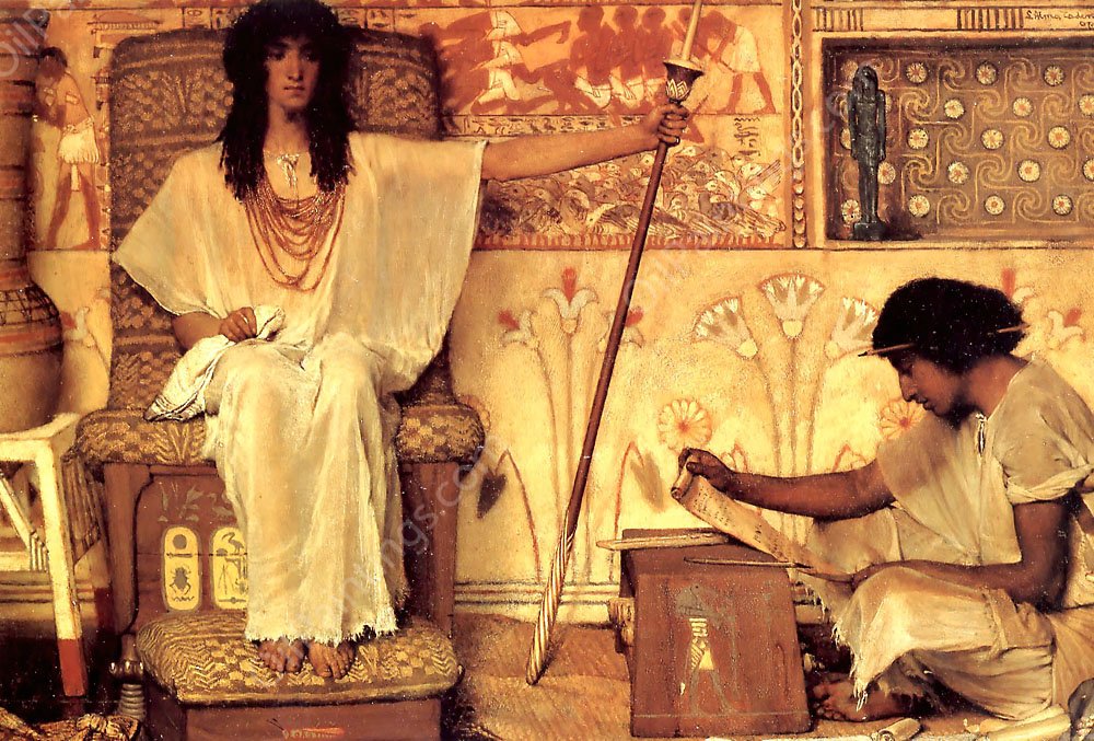 Joseph - Overseer of the Pharoah's Granaries by Sir Lawrence Alma-Tadema - Hand-Painted Oil Painting Reproduction