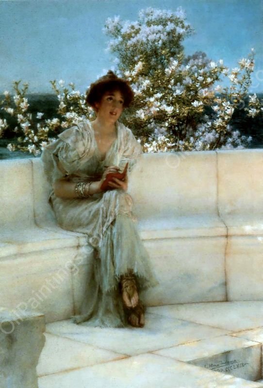 The Year's at the Spring, all's right with the World by Sir Lawrence Alma-Tadema - Hand-Painted Oil Painting Reproduction