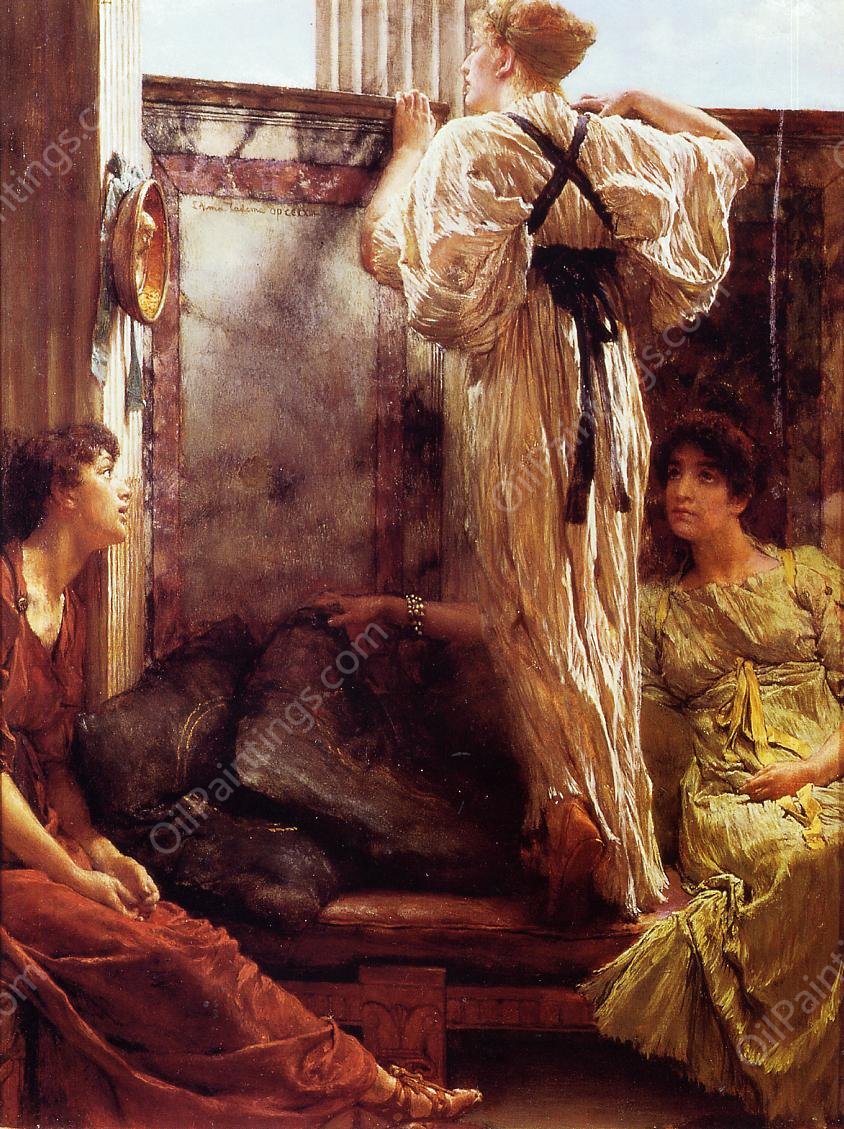 Who is It by Sir Lawrence Alma-Tadema - Hand-Painted Oil Painting Reproduction