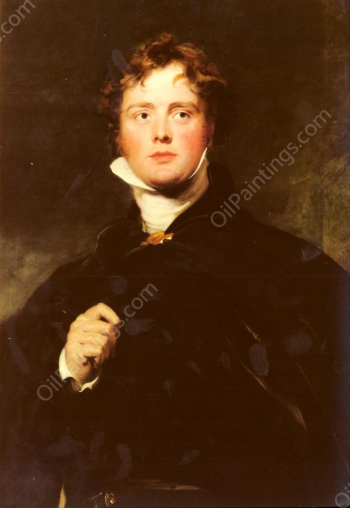 Portrait Of George Nugent Grenville, Lord Nugent Detail by Sir Thomas Lawrence - Hand-Painted Oil Painting Reproduction