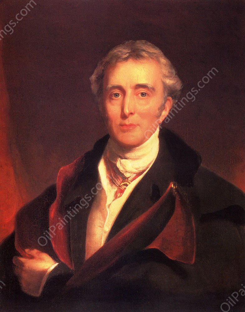 Portrait Of The Duke Of Wellington by Sir Thomas Lawrence - Hand-Painted Oil Painting Reproduction