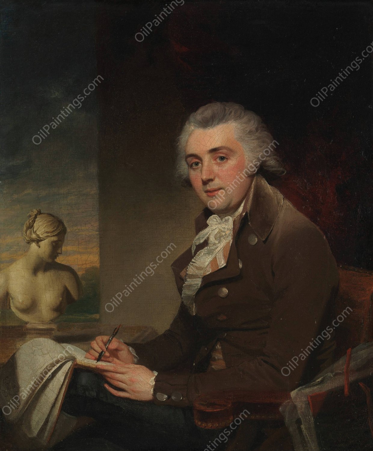 Edward Miles  by Sir William Beechey - Hand-Painted Oil Painting Reproduction
