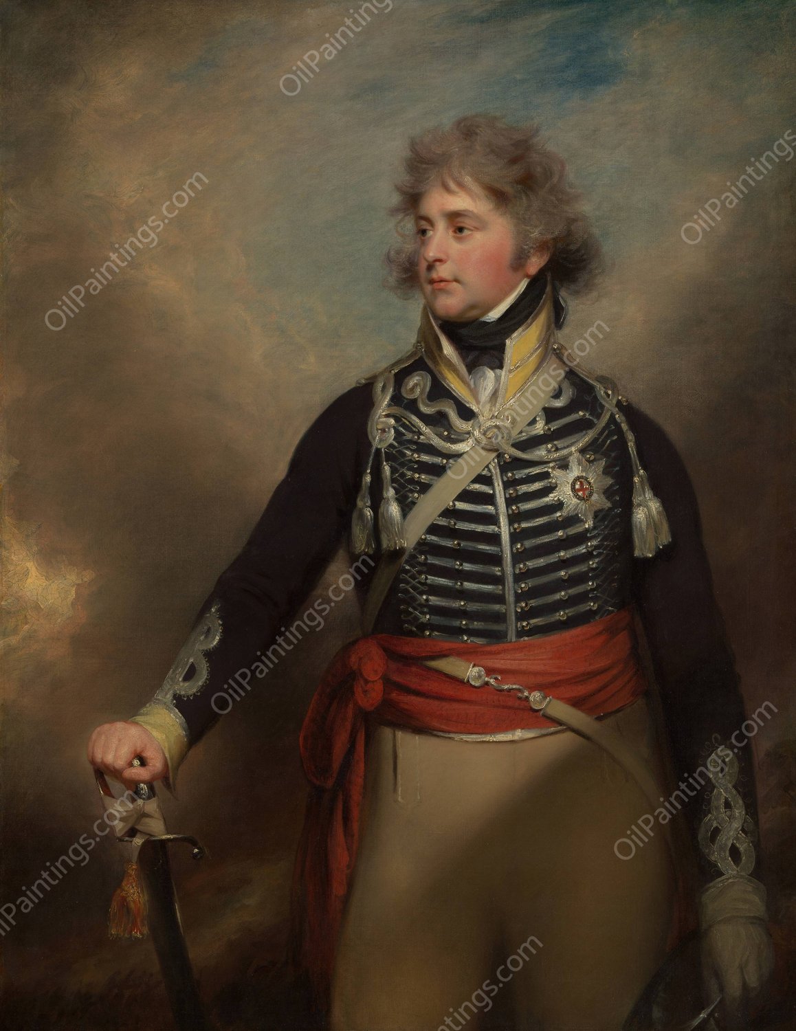 George IV  by Sir William Beechey - Hand-Painted Oil Painting Reproduction