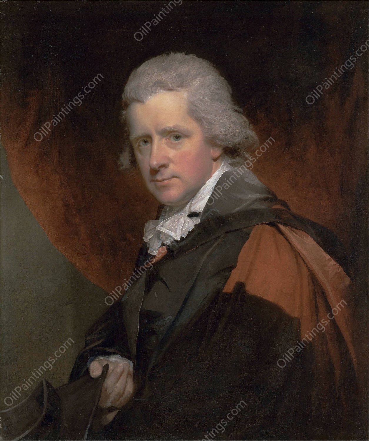 Reverend Dr. Charles Symmons by Sir William Beechey - Hand-Painted Oil Painting Reproduction