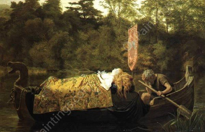 Elaine by Sophie Anderson - Hand-Painted Oil Painting Reproduction