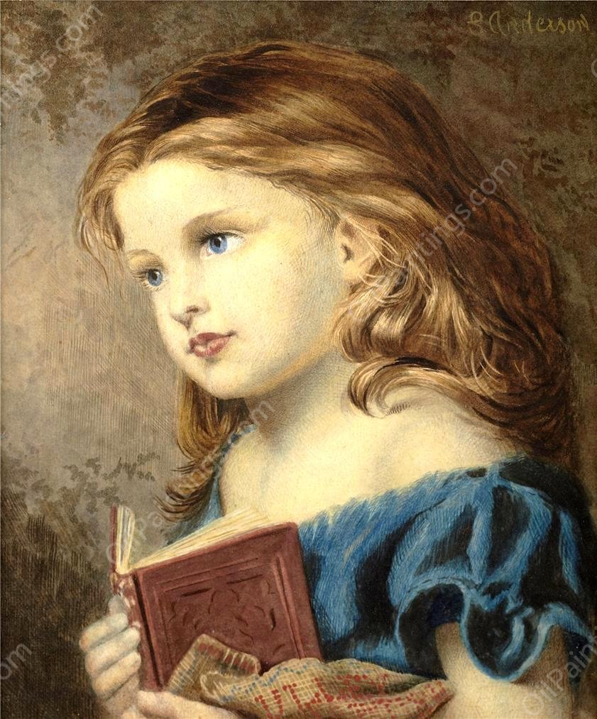 Reverie by Sophie Anderson - Hand-Painted Oil Painting Reproduction