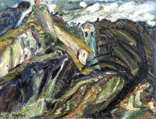 Landscape of the South of France by Chaim Soutine - Hand-Painted Oil Painting Reproduction