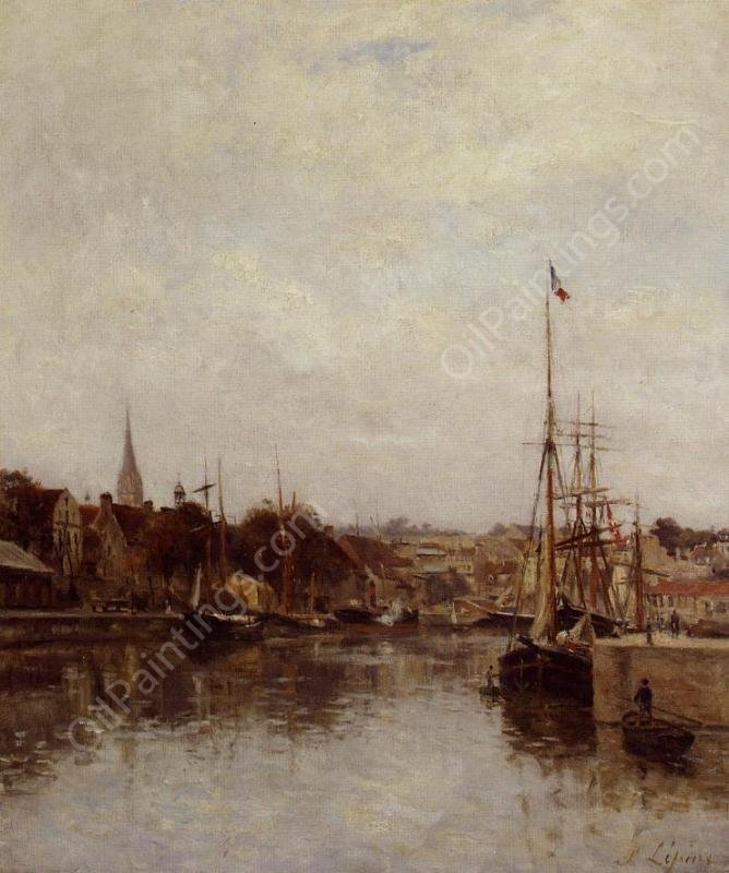 Caen, The Dock of Saint-Pierre by Stanislas Lepine - Hand-Painted Oil Painting Reproduction