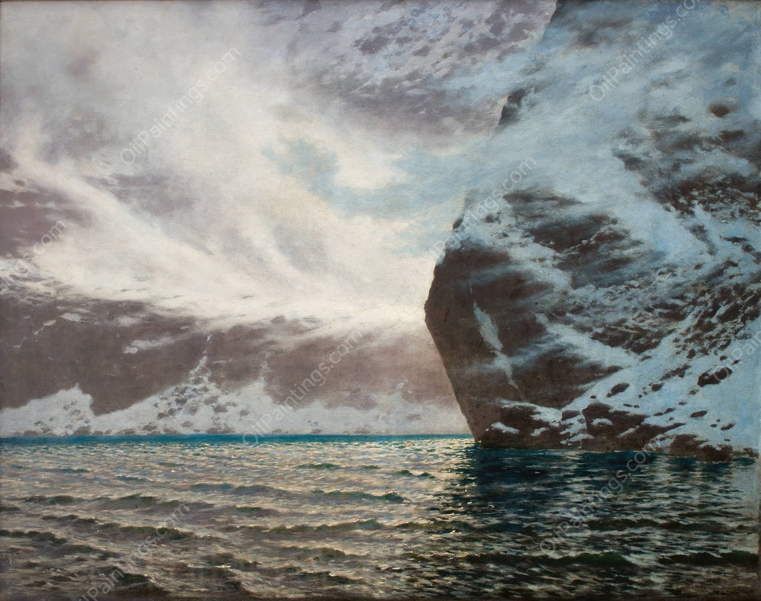 Czarny Staw  by Stanislaw Witkiewicz - Hand-Painted Oil Painting Reproduction