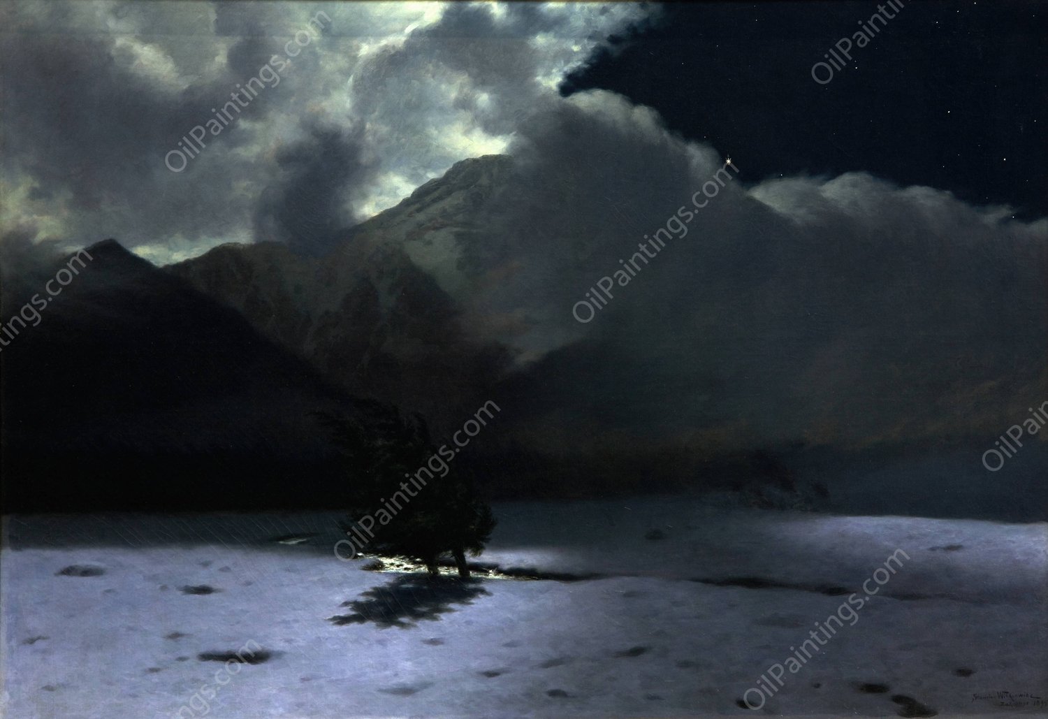 Foehn Wind  by Stanislaw Witkiewicz - Hand-Painted Oil Painting Reproduction