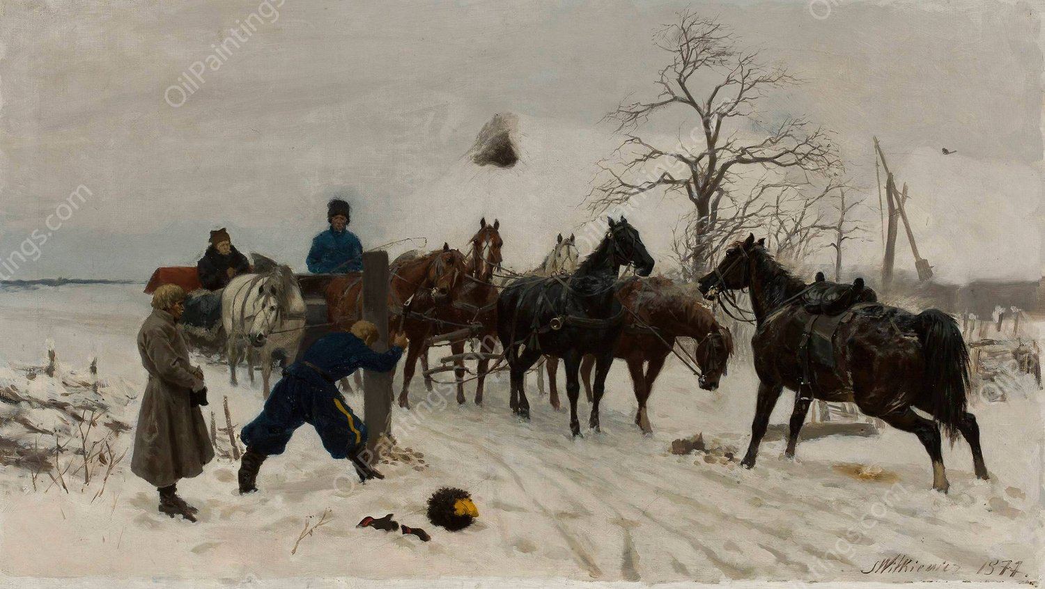 Narrow gate by Stanislaw Witkiewicz - Hand-Painted Oil Painting Reproduction