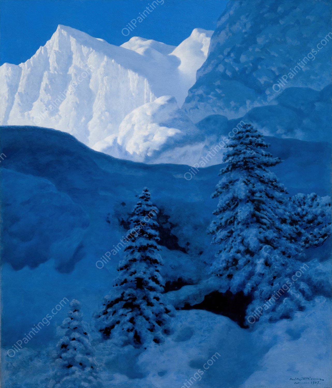 Nest of Winter  by Stanislaw Witkiewicz - Hand-Painted Oil Painting Reproduction