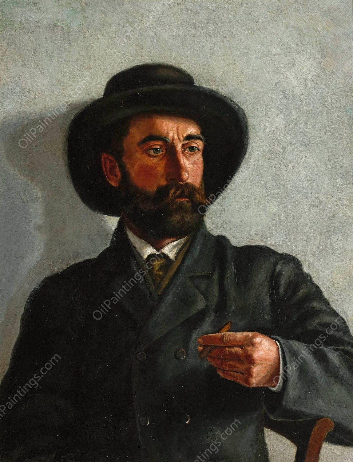 Self-portrait by Stanislaw Witkiewicz - Hand-Painted Oil Painting Reproduction