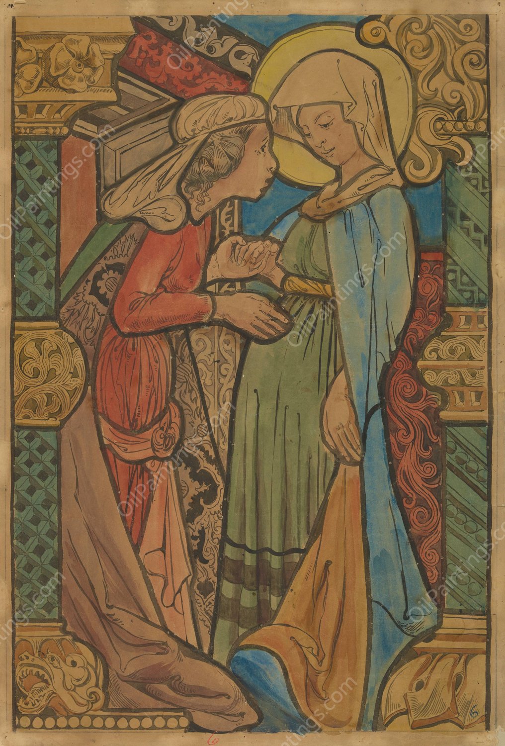 Nawiedzenie  by Stanislaw Wyspianski - Hand-Painted Oil Painting Reproduction