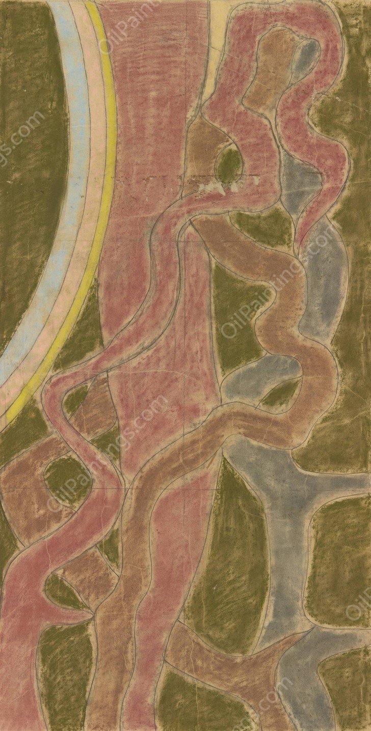 Swiety Franciszek. Projekt witraza do prezbiterium kosciola Franciszkanow w Krakowie  by Stanislaw Wyspianski - Hand-Painted Oil Painting Reproduction