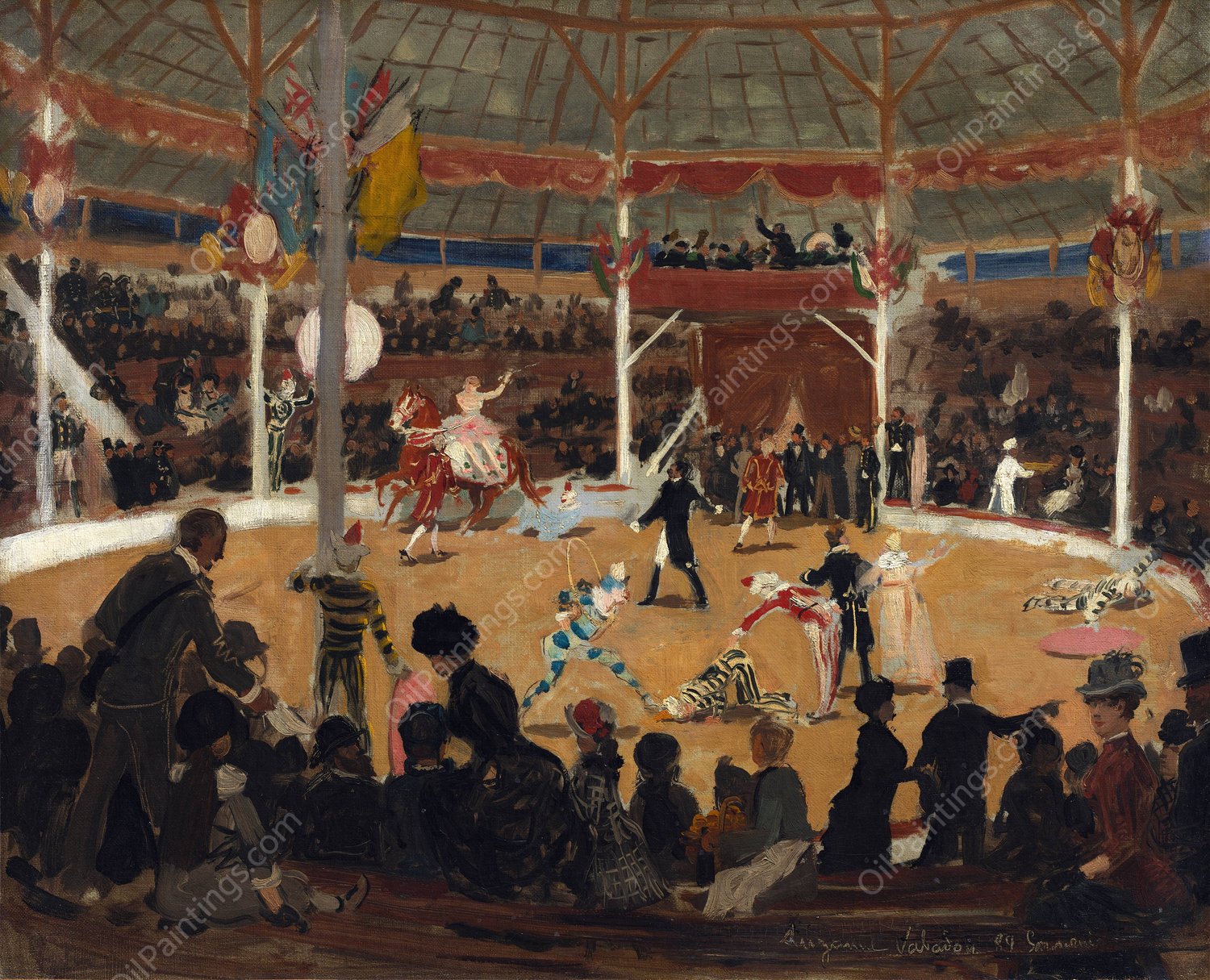The Circus  by Suzanne Valadon - Hand-Painted Oil Painting Reproduction