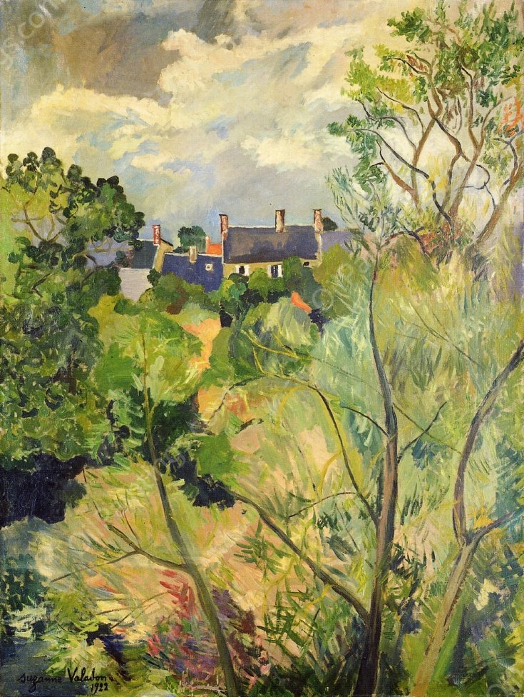 View from My Window in Genets Brittany by Suzanne Valadon - Hand-Painted Oil Painting Reproduction