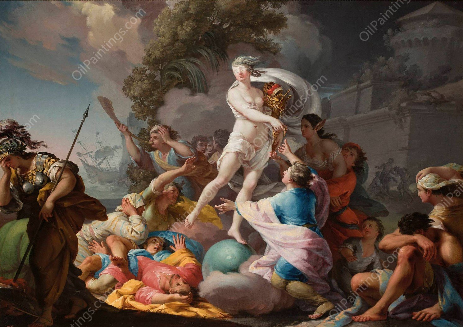 Fortune  by Tadeusz Kuntze-Konicz - Hand-Painted Oil Painting Reproduction