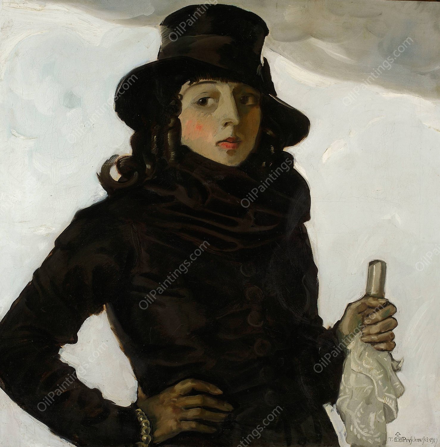 Fantastic composition  by Tadeusz Pruszkowski - Hand-Painted Oil Painting Reproduction